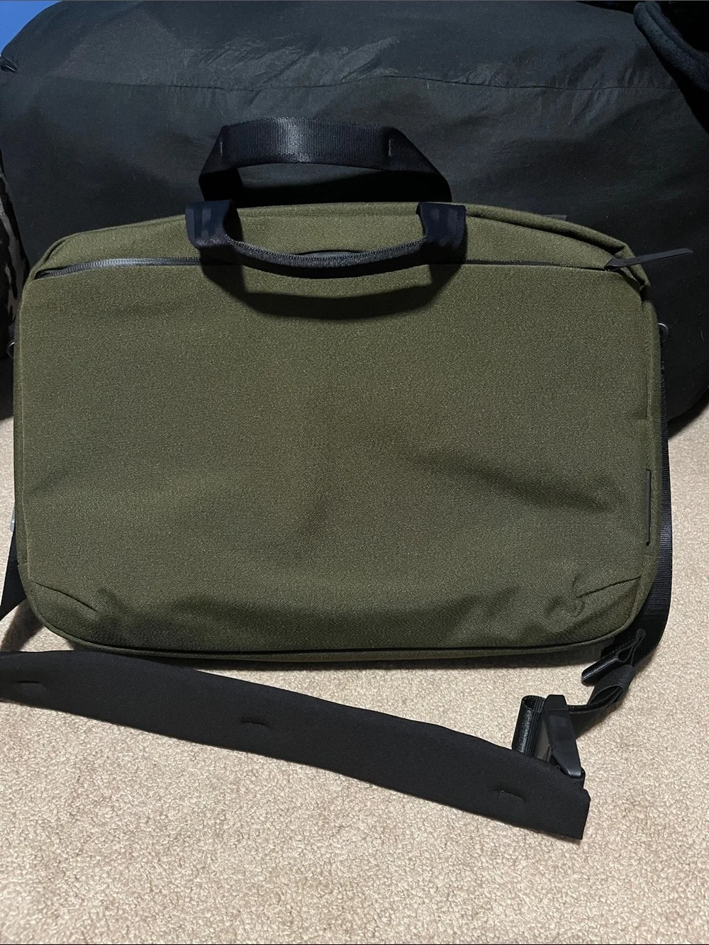 Men's Alpaka Elements Tech Brief Pro Olive Green Laptop Messenger Bag